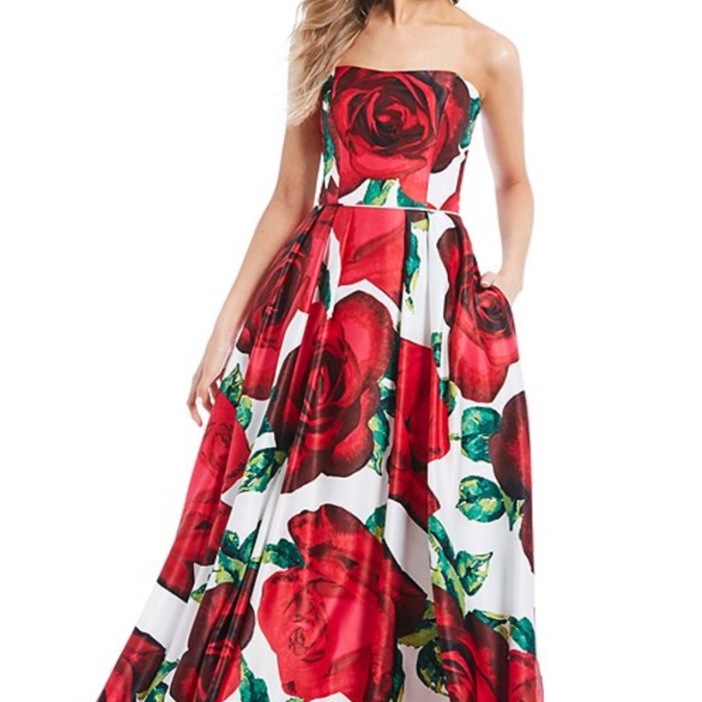 Elegant Floral Ballgown